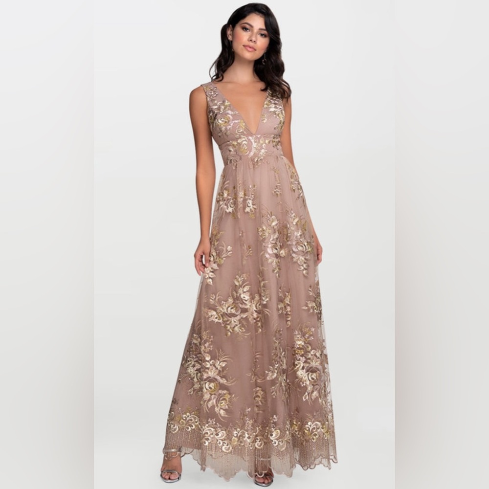 Azazie Blush Mark Romantic Adventure Embroidery
Tulle Maxi Dress - Picture 3 of 13